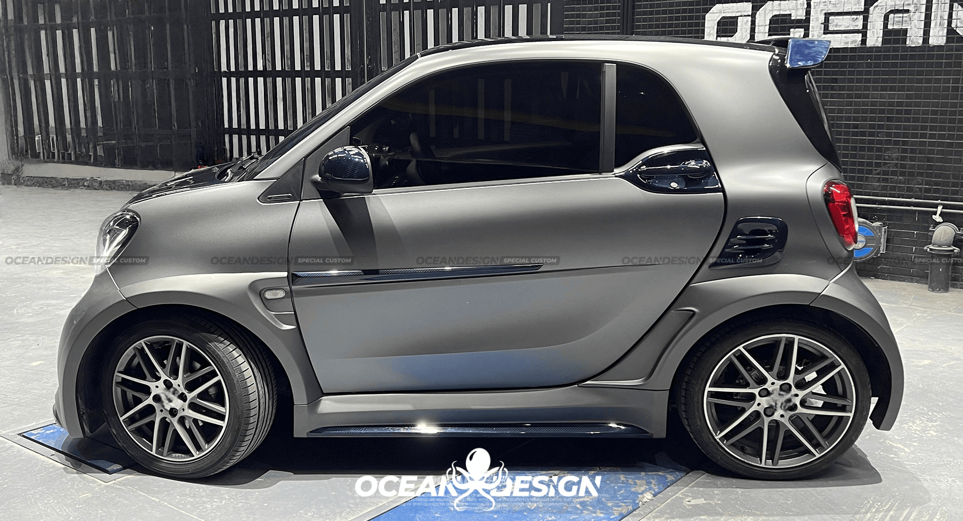 2014–2024 Smart 453 ForTwo MSY Style Fender Trims Dry Carbon Fiber