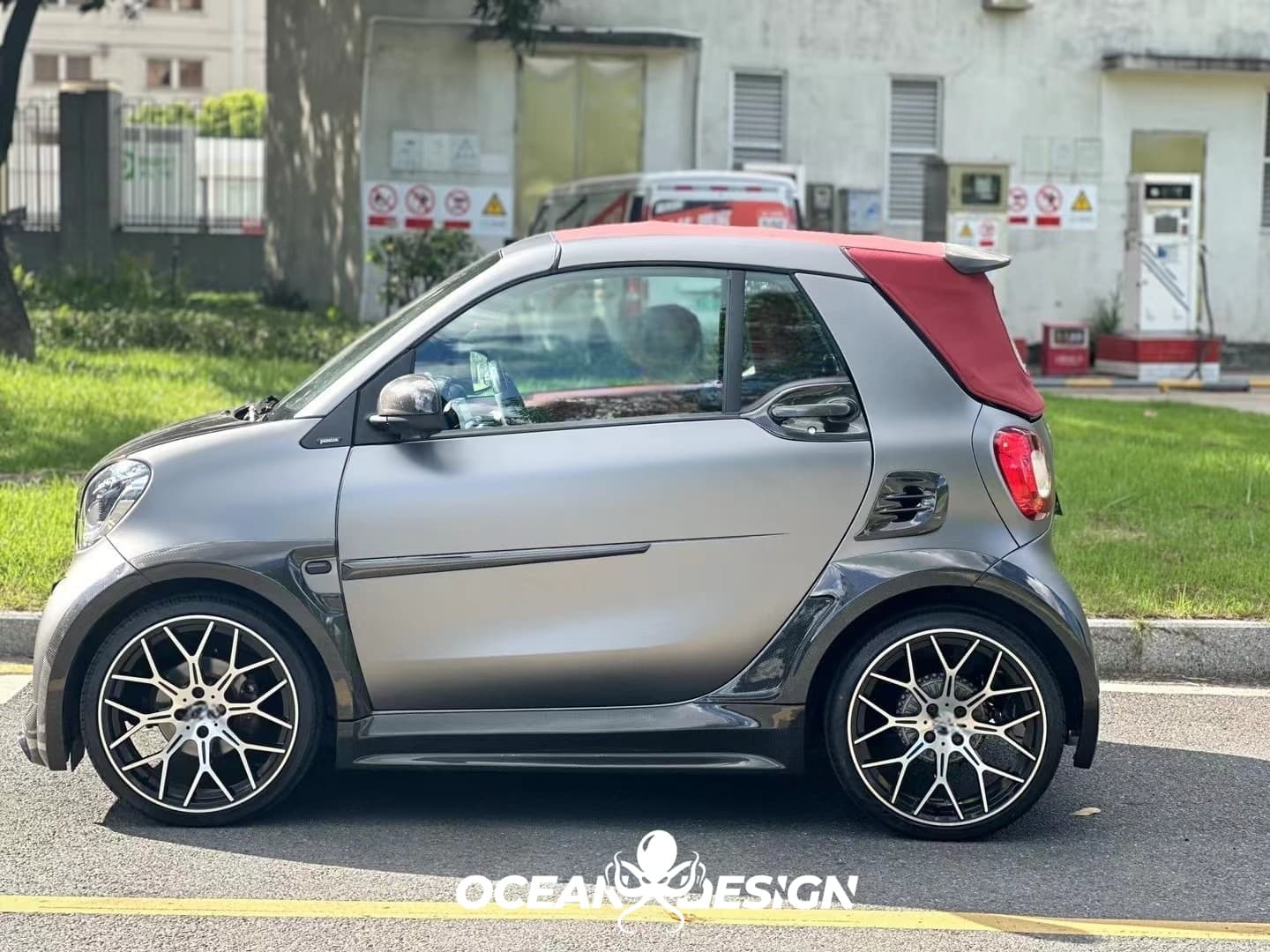2014–2024 Smart 453 ForTwo MSY Style Fender Trims Dry Carbon Fiber