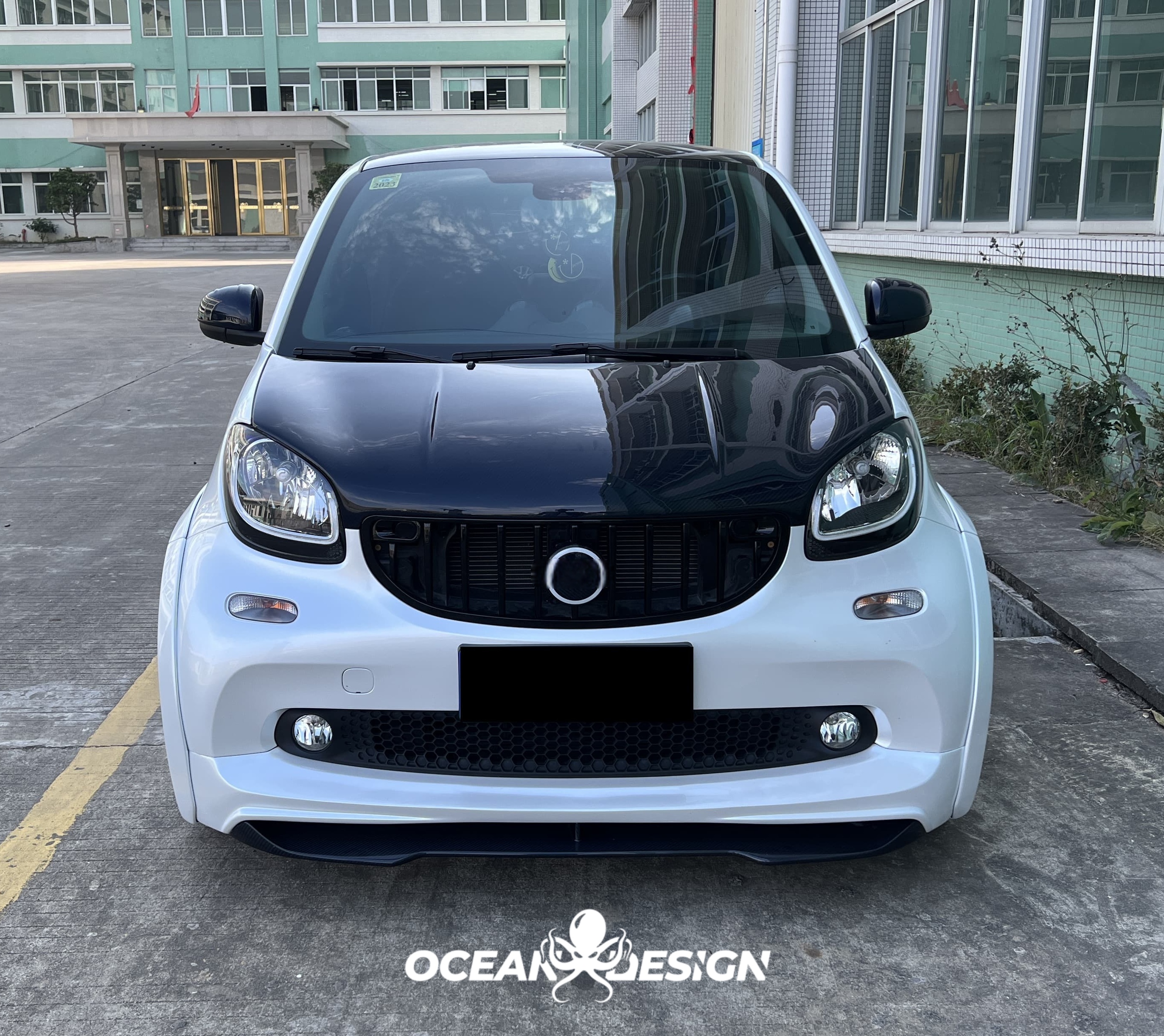 2014–2024 Smart 453 ForTwo MSY Style Front Grille Dry Carbon