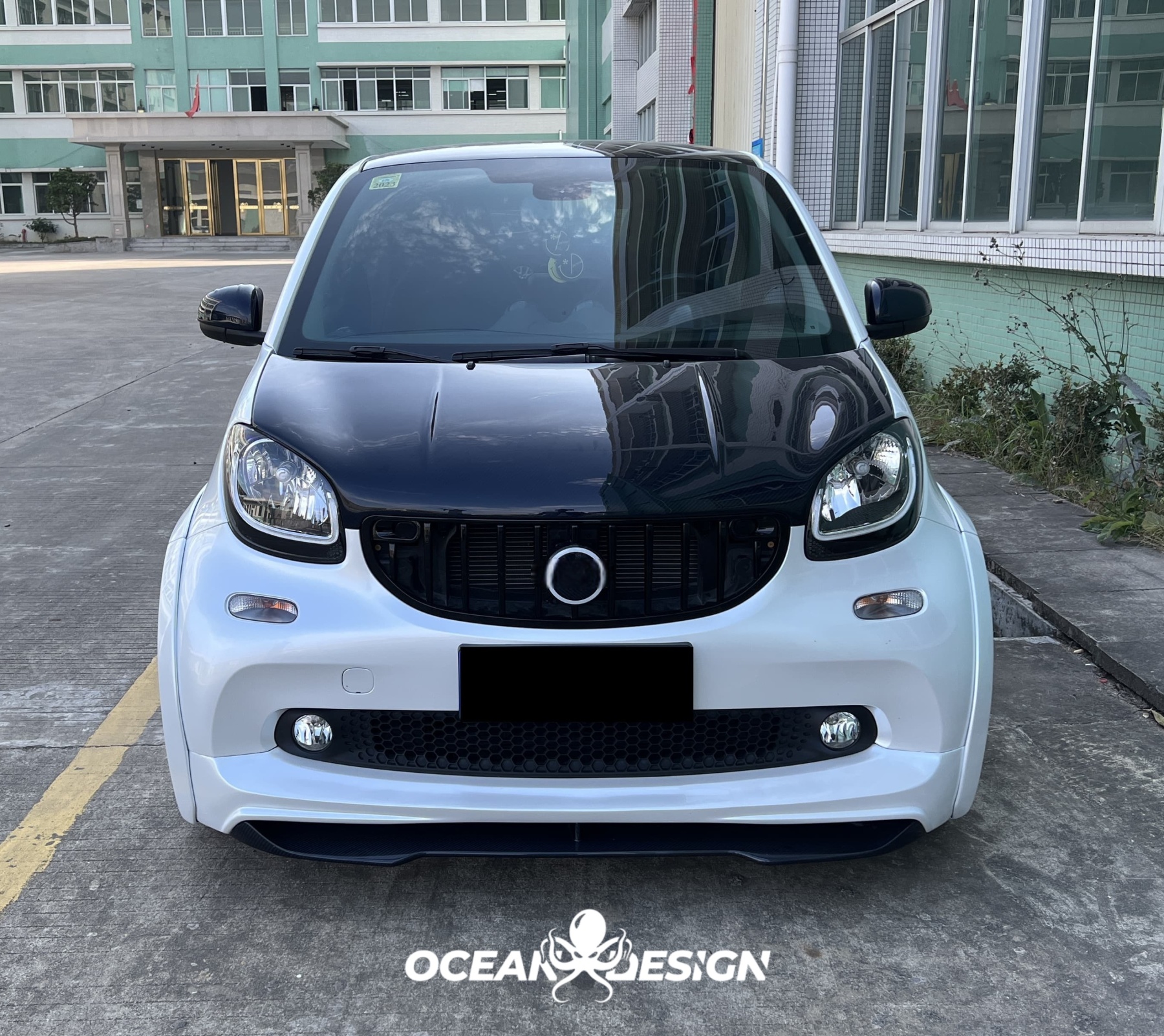 2014–2024 Smart 453 ForTwo MSY Style Front Grille Dry Carbon