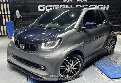 2014–2024 Smart 453 ForTwo MSY Style Front Lip Splitter Dry Carbon