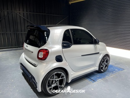 2014–2024 Smart 453 ForTwo MSY Style Fuel Cap Cover Dry Carbon Fiber