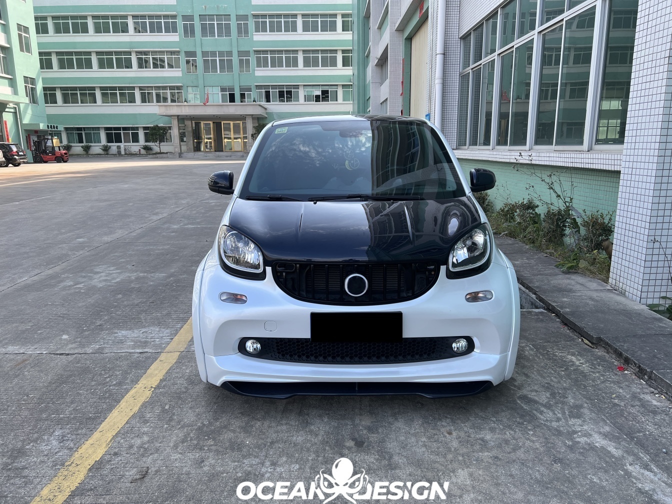 2014–2024 Smart 453 ForTwo MSY Style Mirror Covers Dry Carbon Fiber
