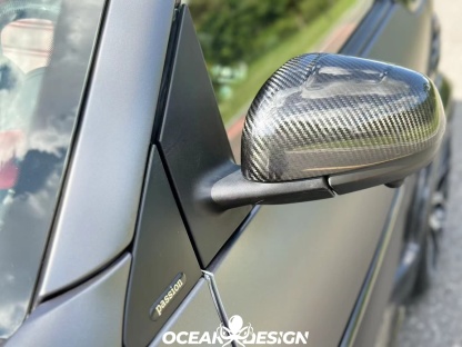 2014–2024 Smart 453 ForTwo MSY Style Mirror Covers Dry Carbon Fiber