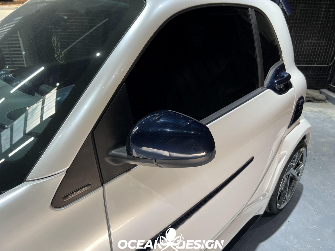2014–2024 Smart 453 ForTwo MSY Style Mirror Covers Dry Carbon Fiber