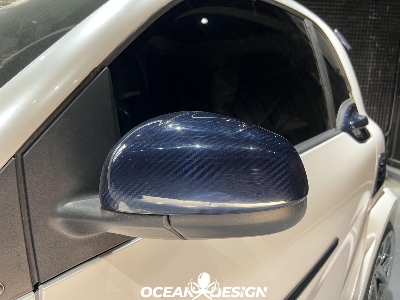 2014–2024 Smart 453 ForTwo MSY Style Mirror Covers Dry Carbon Fiber