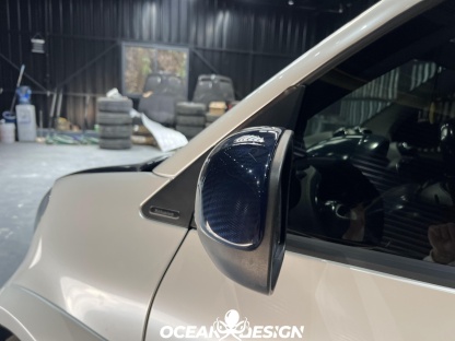 2014–2024 Smart 453 ForTwo MSY Style Mirror Covers Dry Carbon Fiber