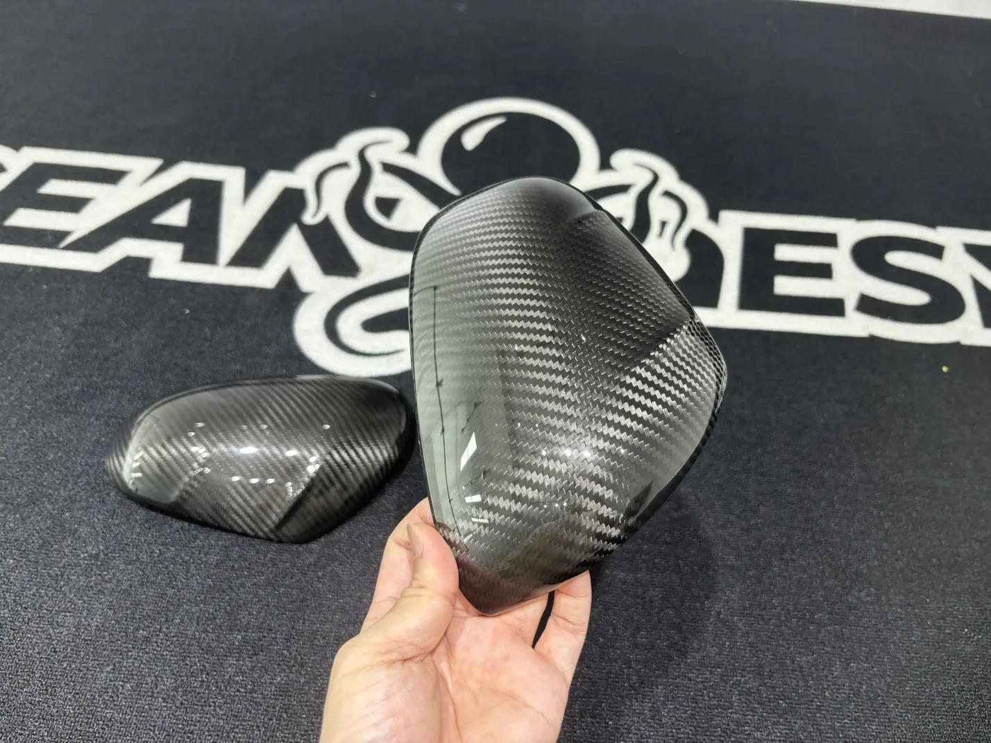 2014–2024 Smart 453 ForTwo MSY Style Mirror Covers Dry Carbon Fiber