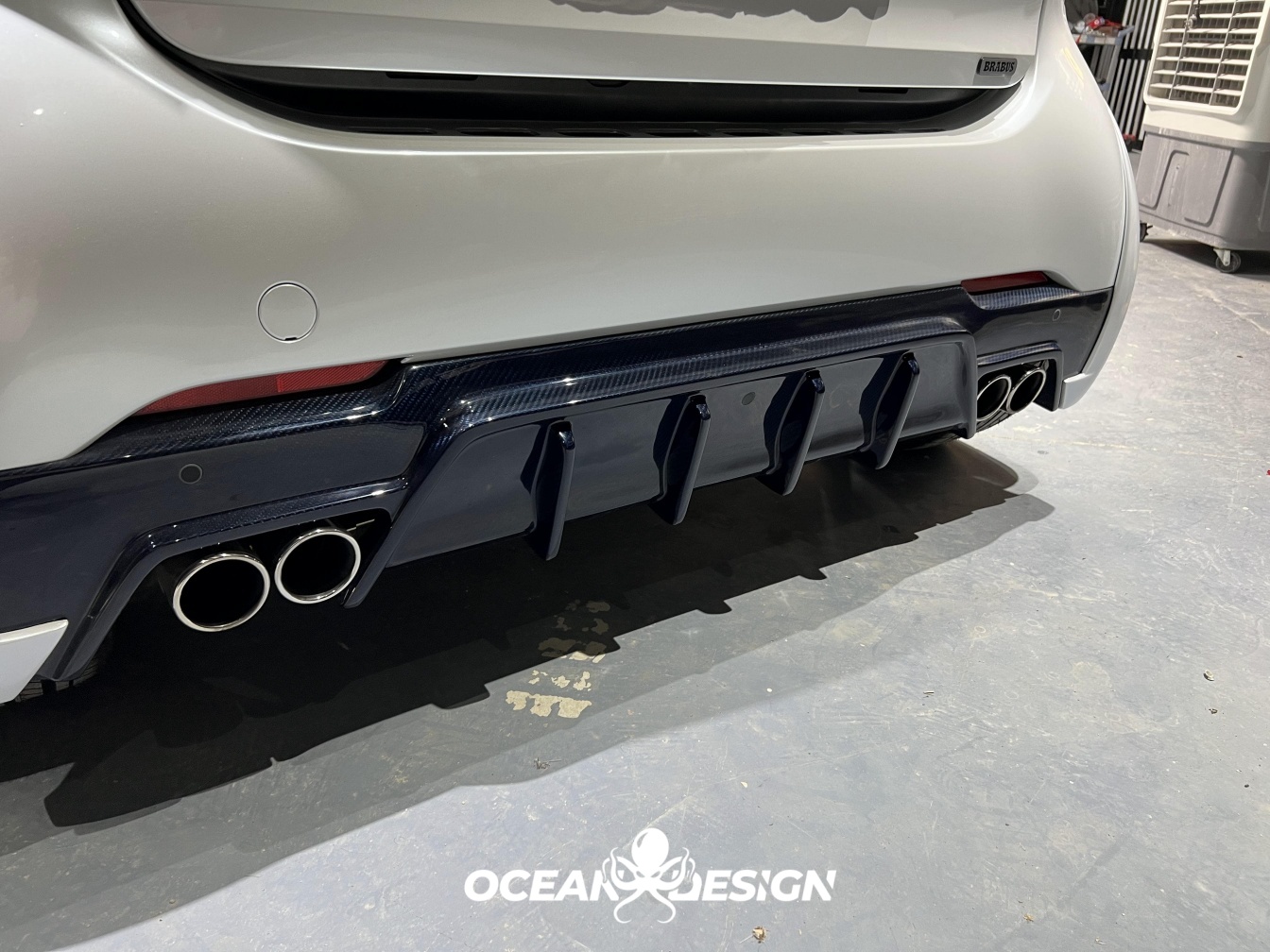 2014–2024 Smart 453 ForTwo MSY Style Rear Diffuser Dry Carbon