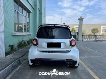 2014–2024 Smart 453 ForTwo MSY Style Rear Diffuser Dry Carbon