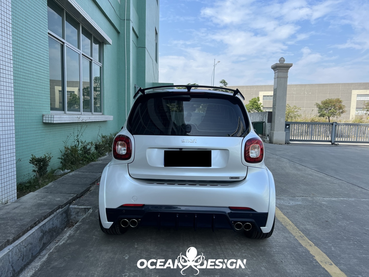 2014–2024 Smart 453 ForTwo MSY Style Rear Spoiler Dry Carbon