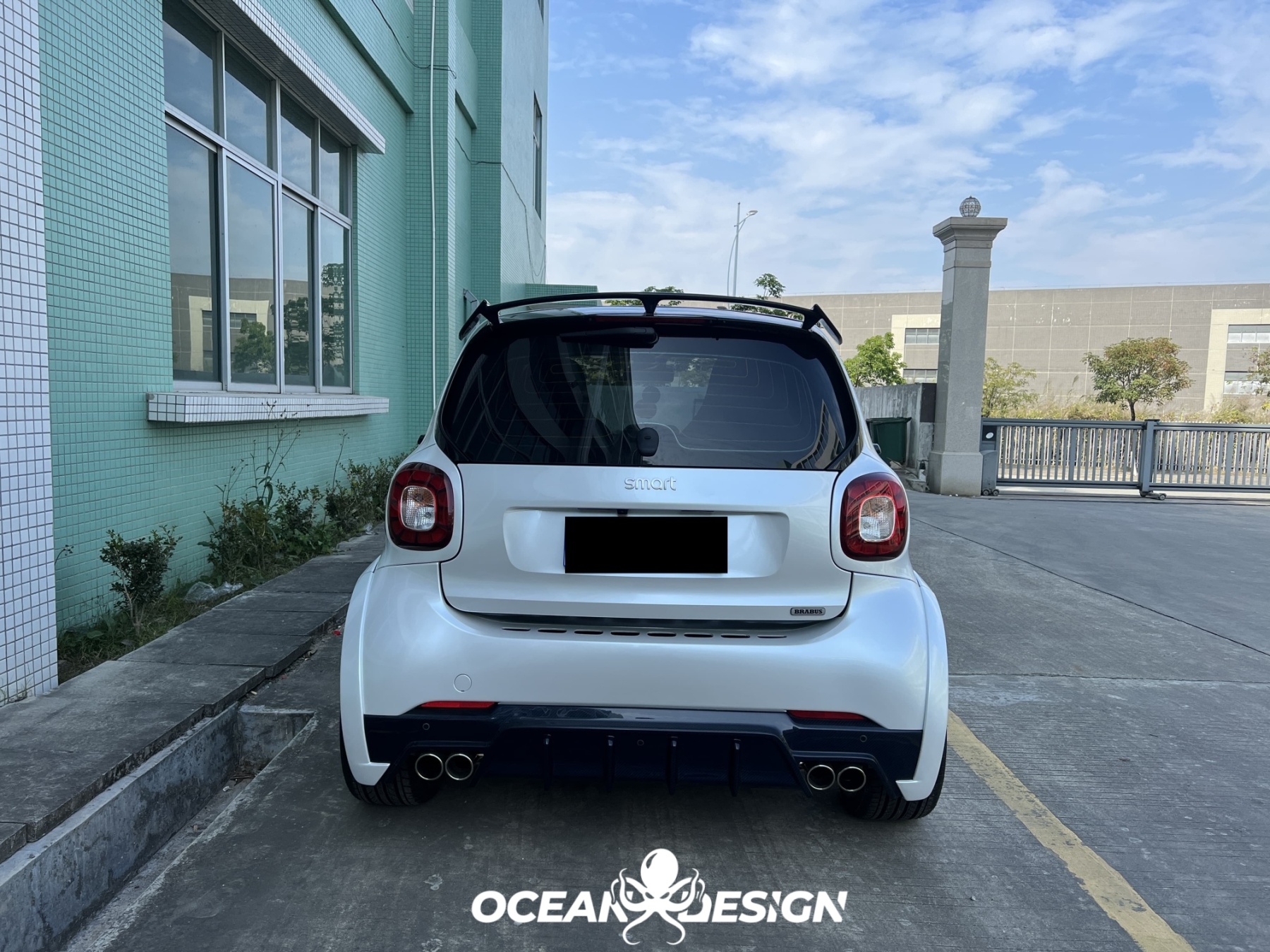 2014–2024 Smart 453 ForTwo MSY Style Rear Spoiler Dry Carbon