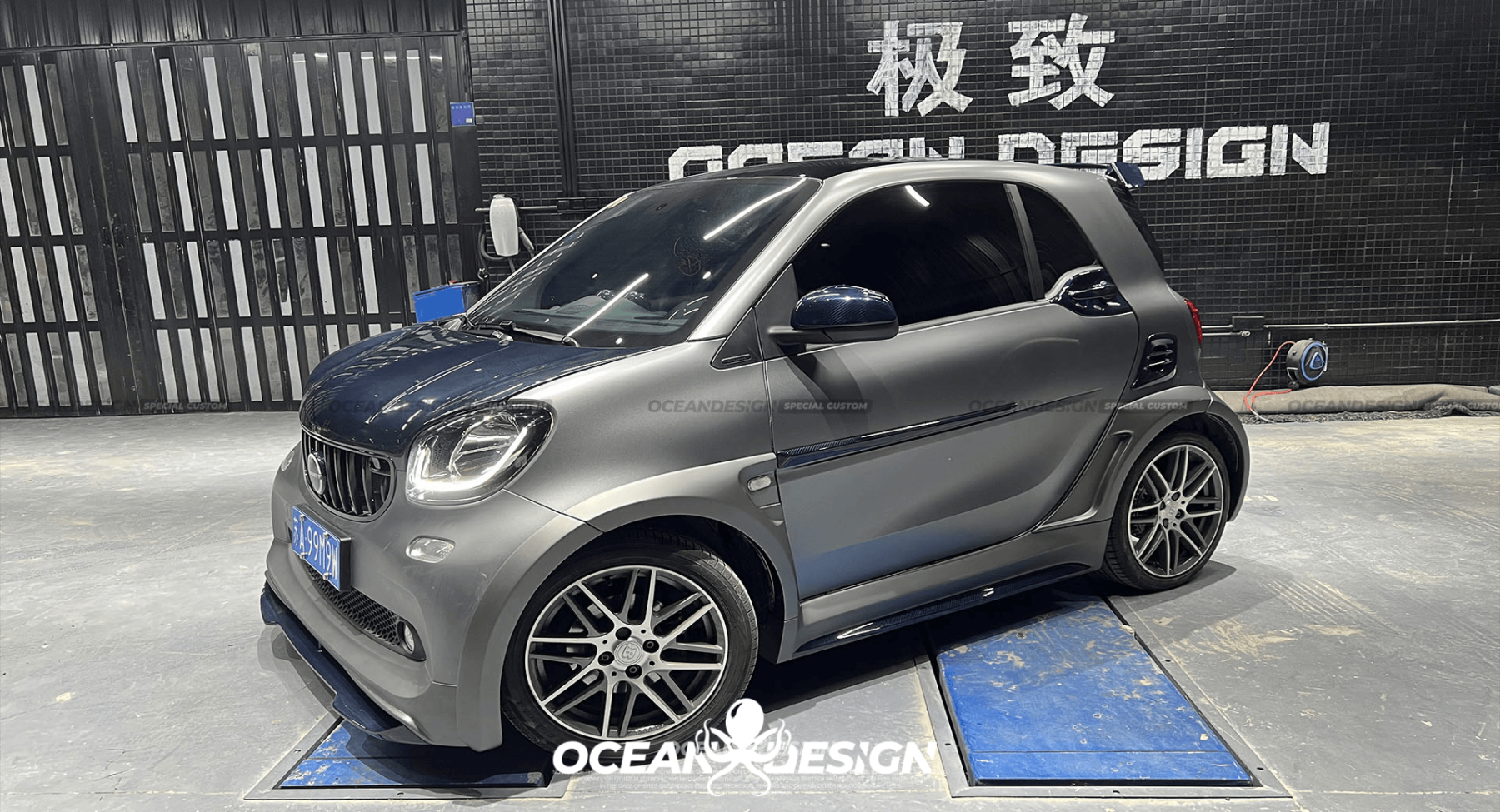 2014–2024 Smart 453 ForTwo MSY Style Side Skirts Dry Carbon