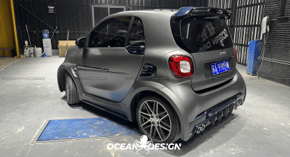 2014–2024 Smart 453 ForTwo MSY Style Side Skirts Dry Carbon
