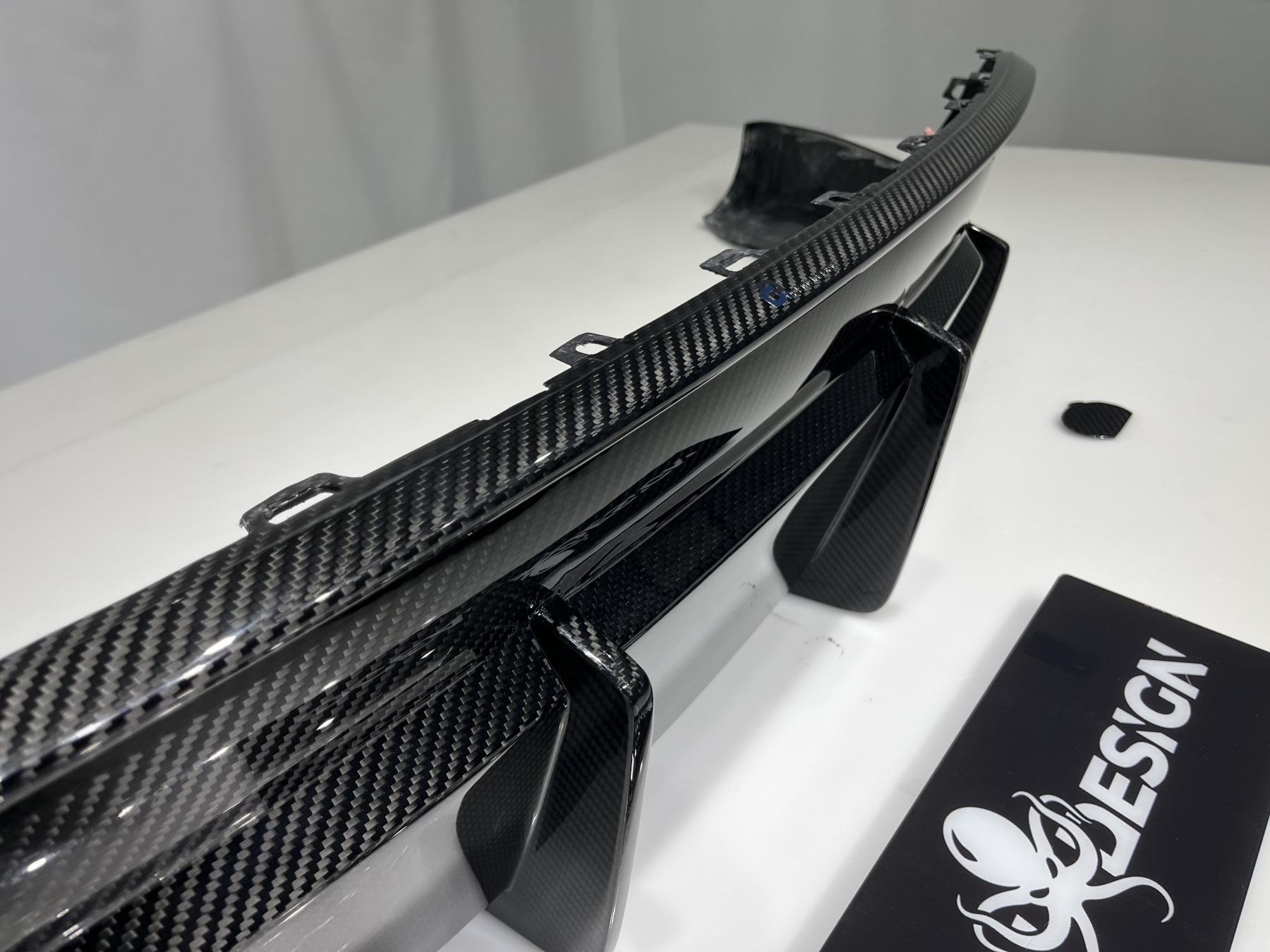 Tesla Model Y 2021-2024 Dry Carbon Fiber Rear Diffuser Ocean Design Original Series Bodykit