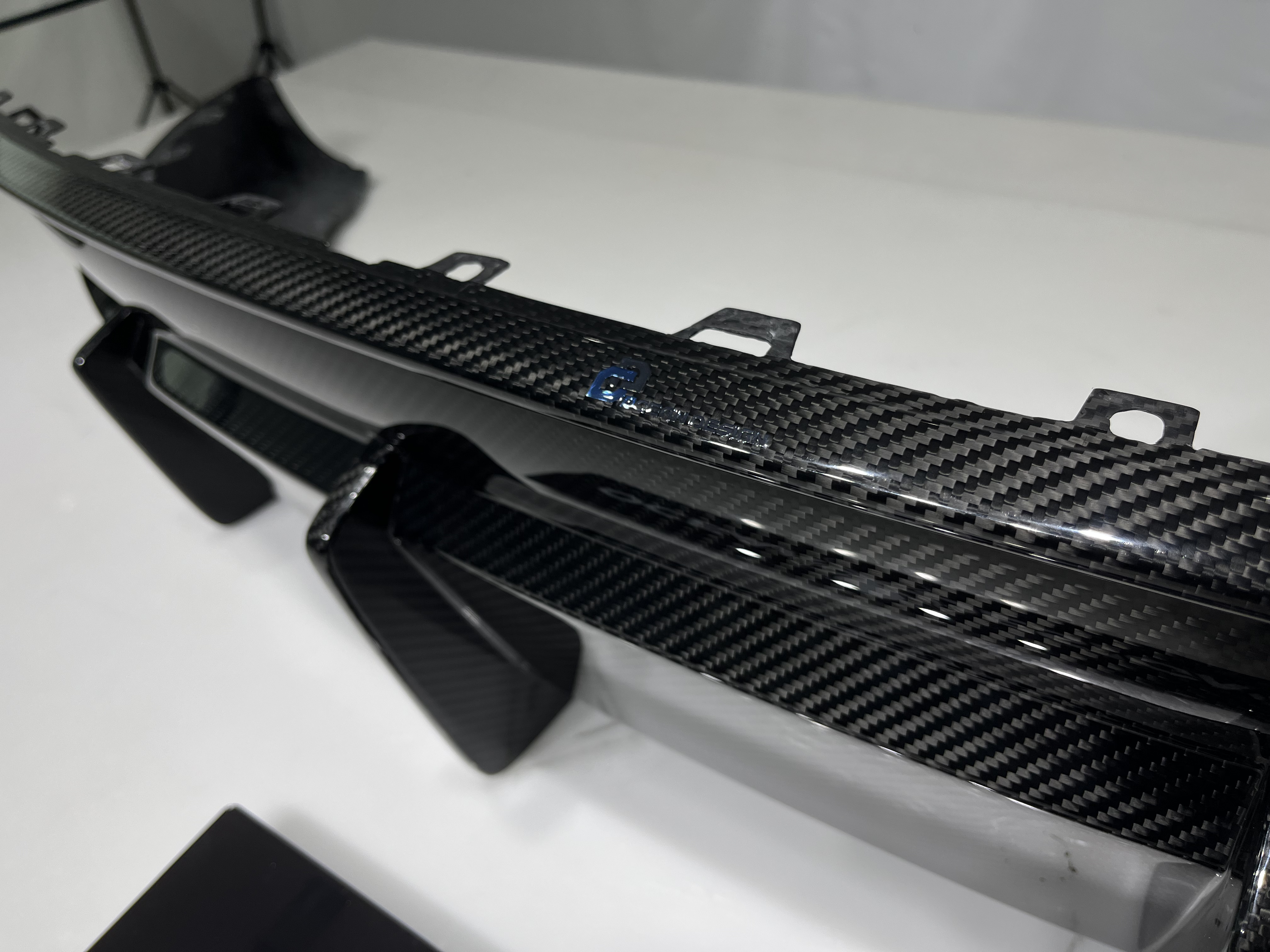 Tesla Model Y 2021-2024 Dry Carbon Fiber Rear Diffuser Ocean Design Original Series Bodykit