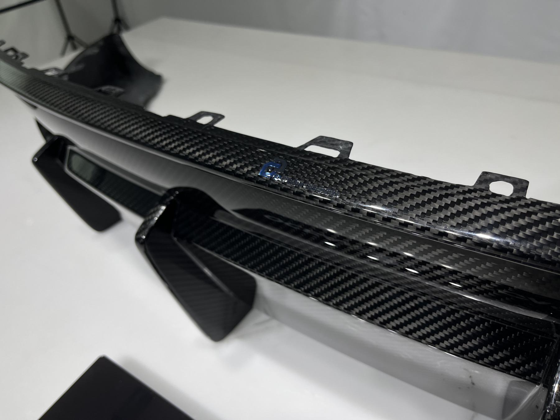 Tesla Model Y 2021-2024 Dry Carbon Fiber Rear Diffuser Ocean Design Original Series Bodykit