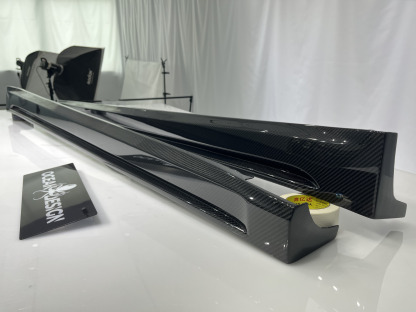 Tesla Model Y 2021-2024 Dry Carbon Fiber Side Skirts Ocean Design Original Series Bodykit