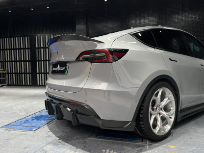 Tesla Model Y 2021-2024 Dry Carbon Fiber Rear Diffuser Ocean Design Original Series Bodykit