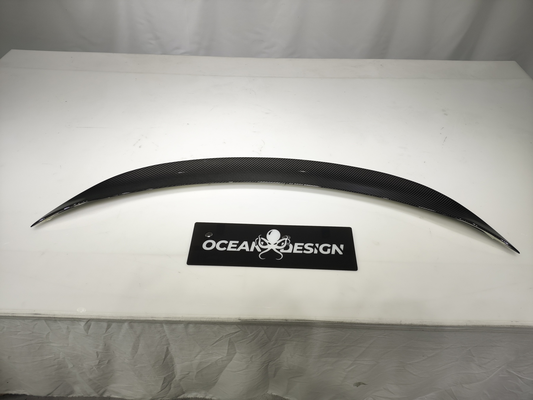 Tesla Model Y 2021-2024 Dry Carbon Fiber Trunk Spoiler Rear Wing Ocean Design Original Series Bodykit