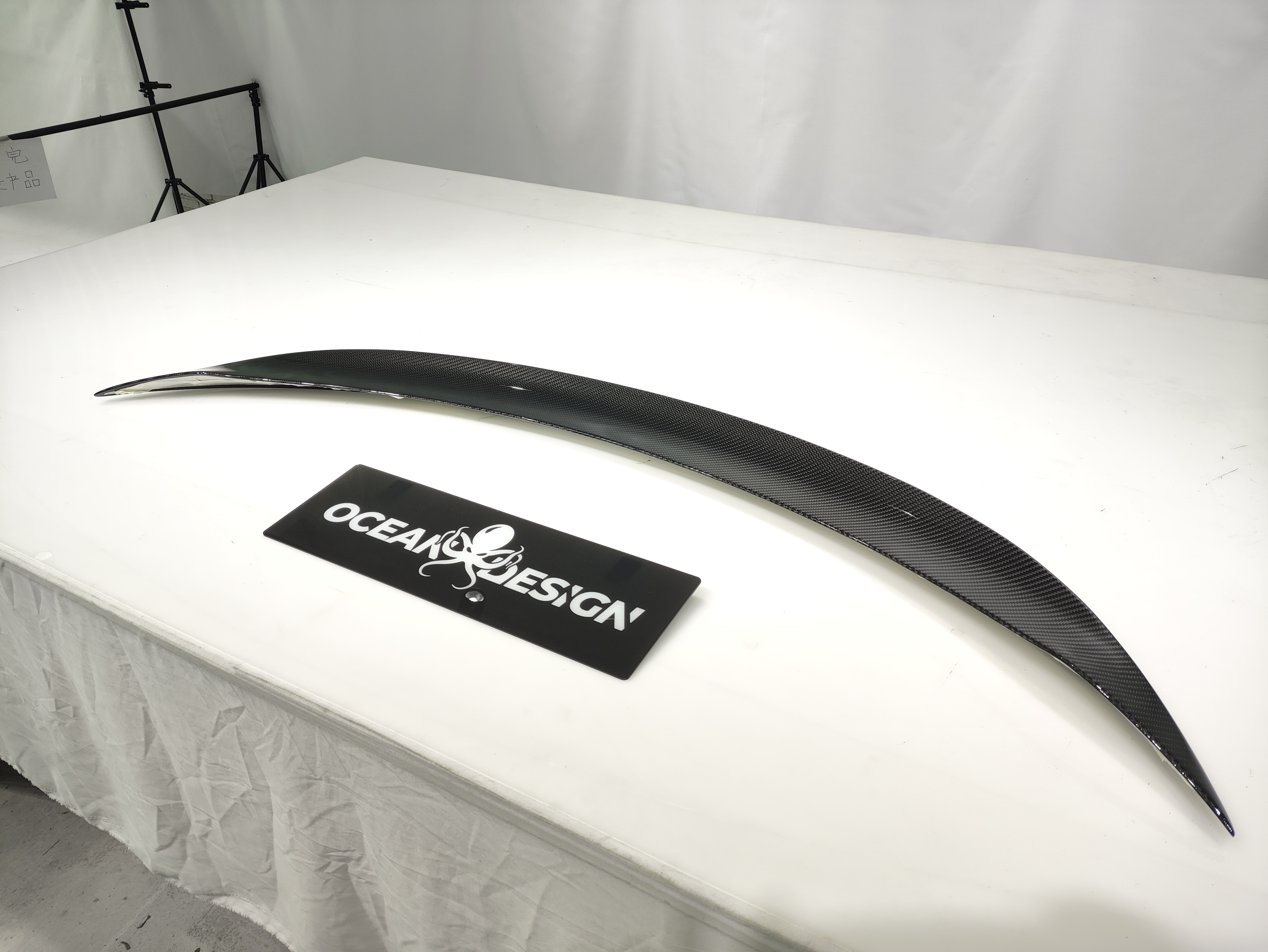 Tesla Model Y 2021-2024 Dry Carbon Fiber Trunk Spoiler Rear Wing Ocean Design Original Series Bodykit
