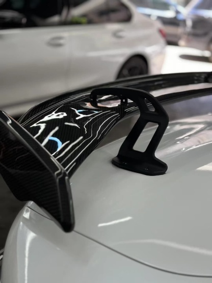 BMW G87 M2/G80 M3/G82 M4 AK Style Dry Carbon GT Wing - styling view