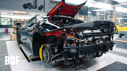 Ferrari SF90 OEM Style Dry Carbon Parts - styling view