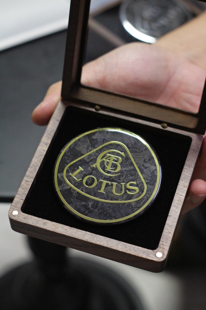 Lotus Emira/Eletre/Emeya Marble-Pattern Dry Carbon Badges - styling view