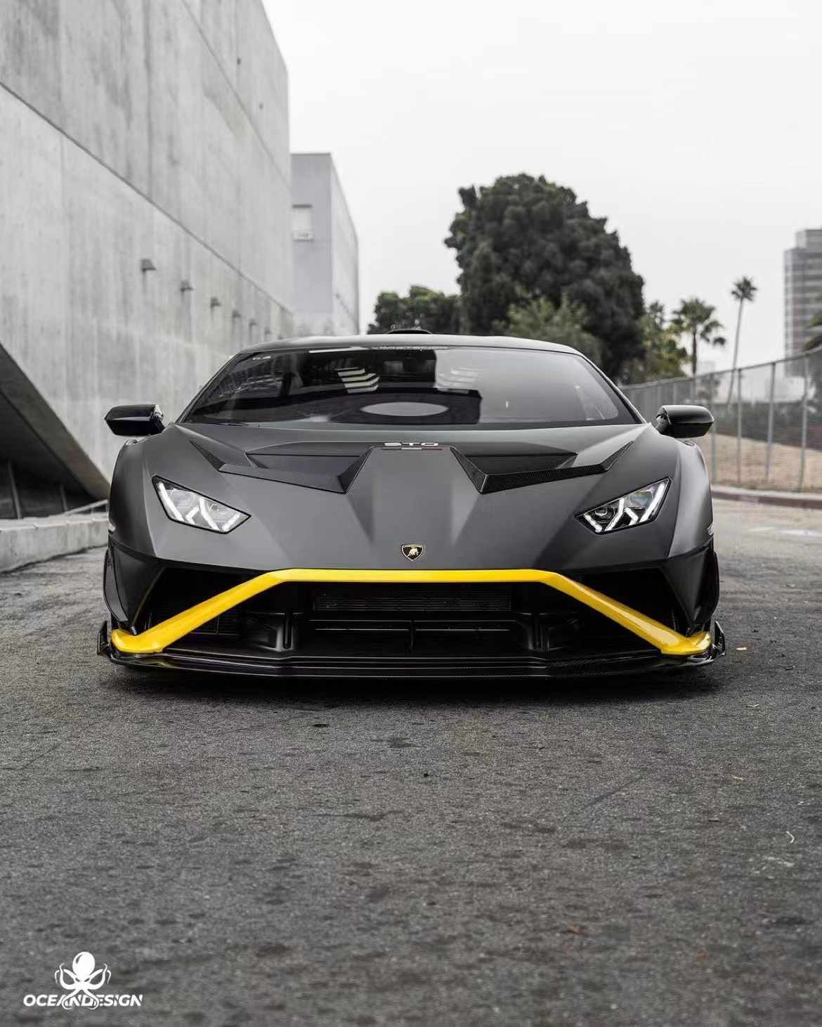 Lamborghini STO V Style Dry Carbon Parts - styling view