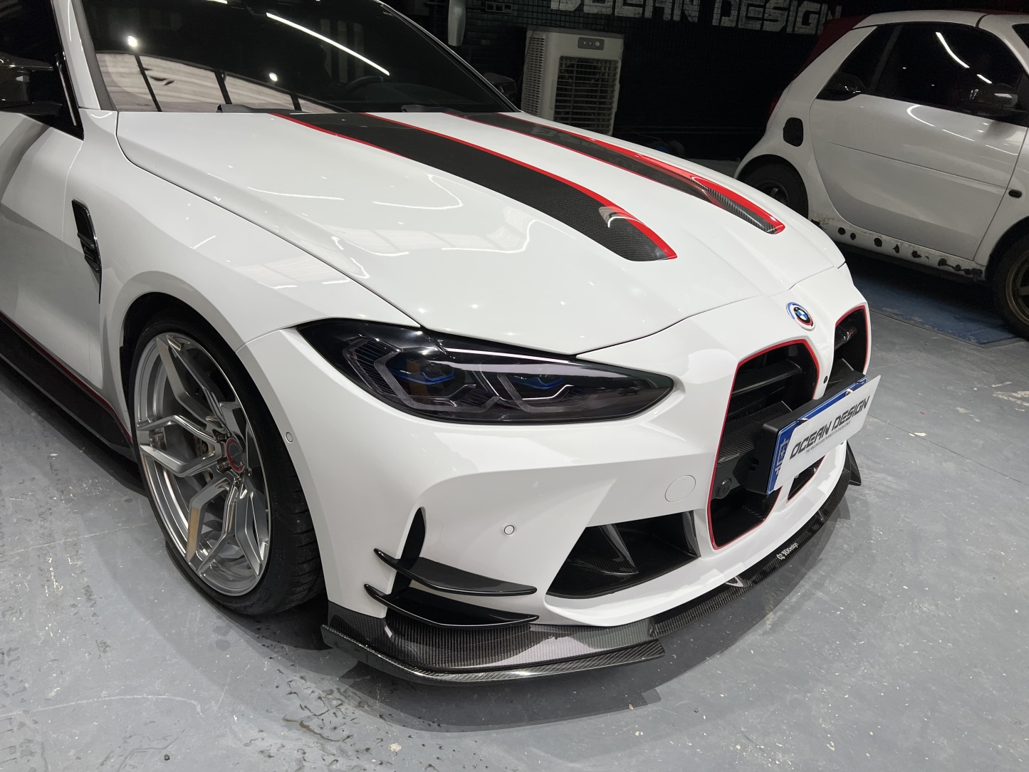 BMW G80 M3/G82 M4 CSL Style Dry Carbon Parts - styling view