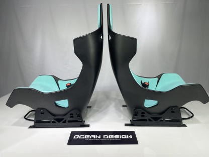 McLaren Senna Style Dry Carbon Bucket Seat - styling view