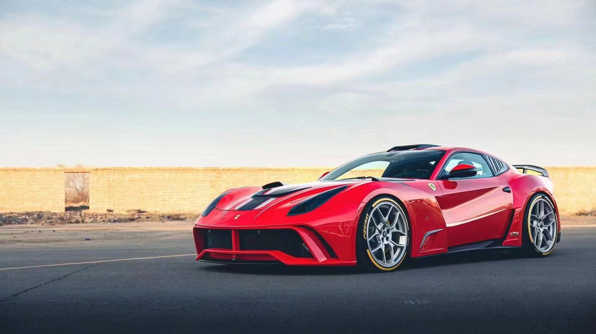 Ferrari F12 N-Largo Style Composite Body Kit - styling view