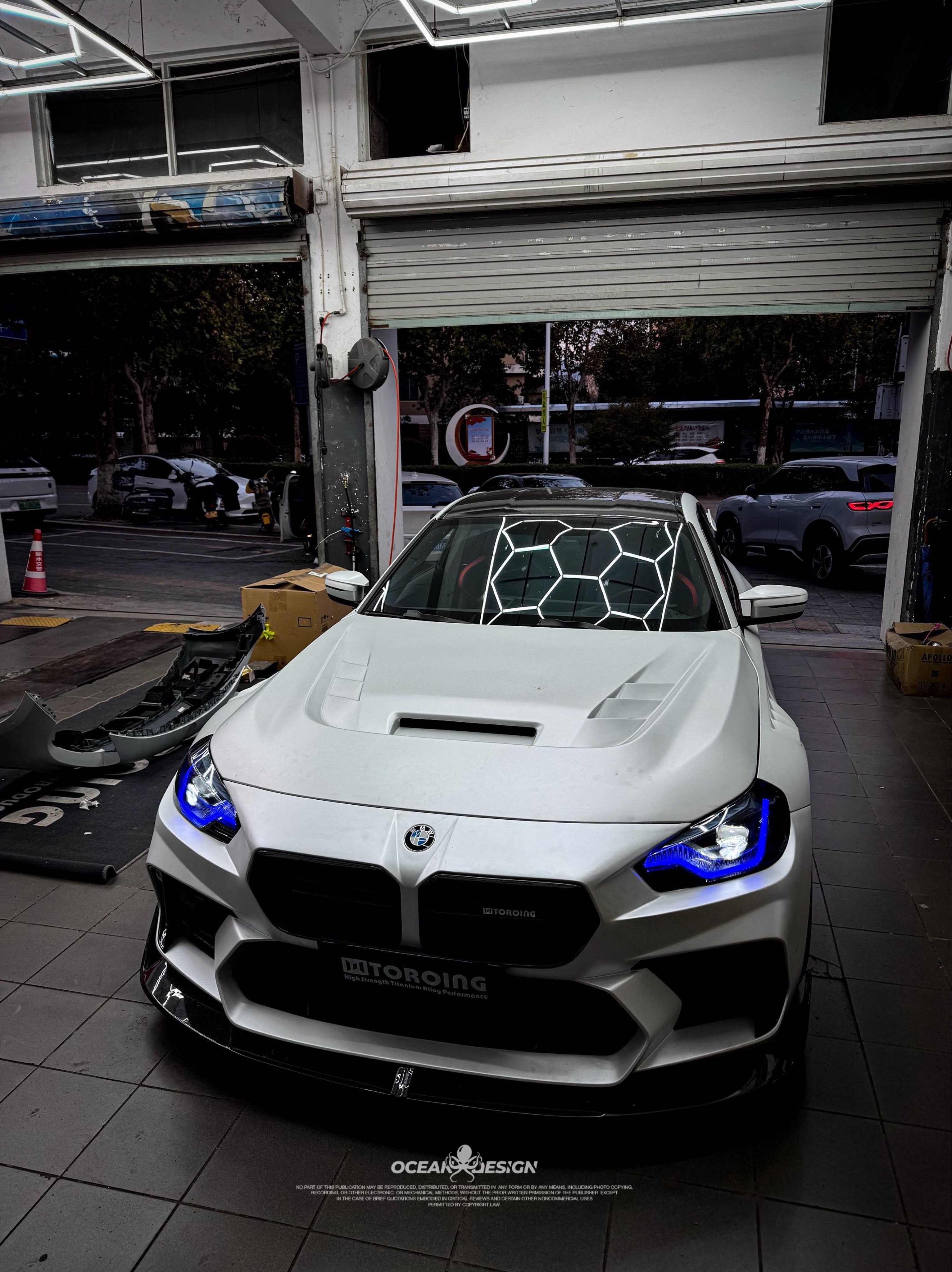 BMW G87 M2 AR V2 Style Dry Carbon Parts - styling view