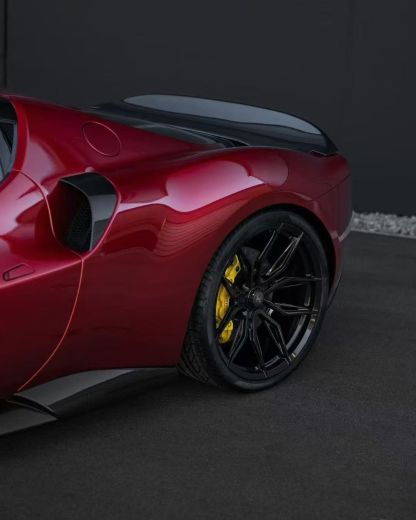 Ferrari 296 N Style Dry Carbon Parts - styling view