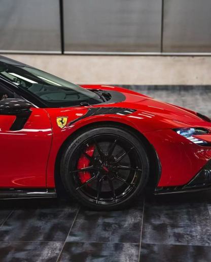 Ferrari SF90 OEM Style Dry Carbon Parts - styling view