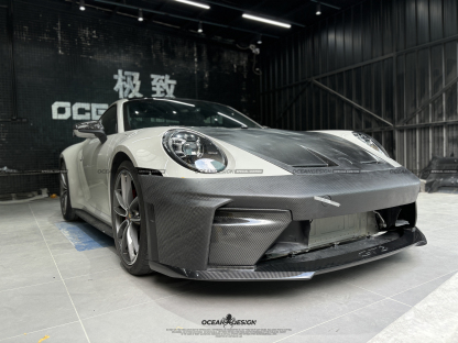 Porsche 911 992.1 / 992.2 GT3 Style Conversion Parts - styling reference for Angled Vent Add-On (Gloss / Matte)