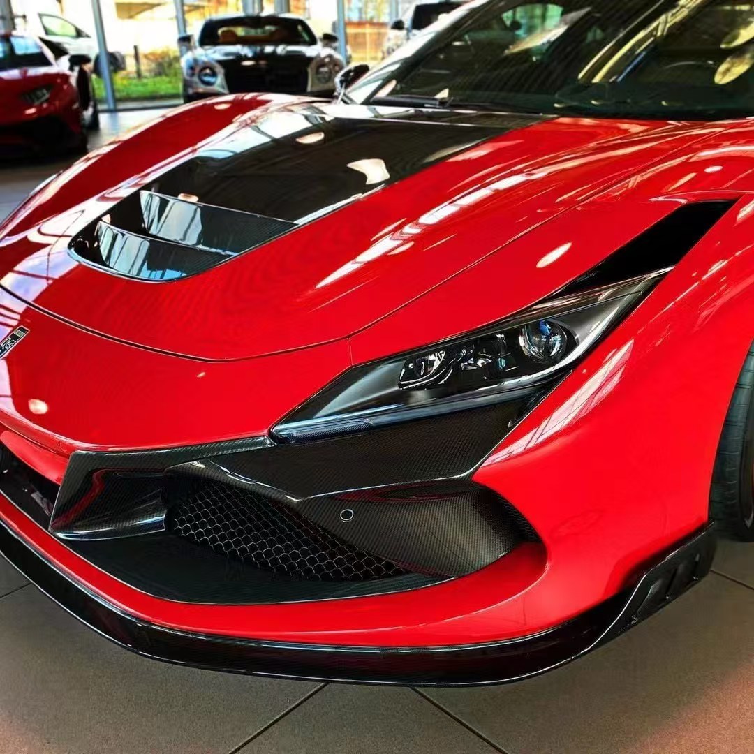 Ferrari F8 K Style Dry Carbon Parts - styling view