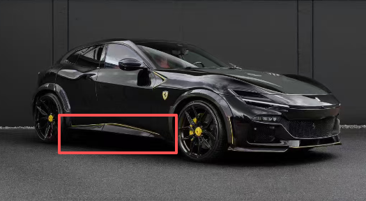 Ferrari Purosangue N Style Dry Carbon Parts - styling reference for Side Skirts