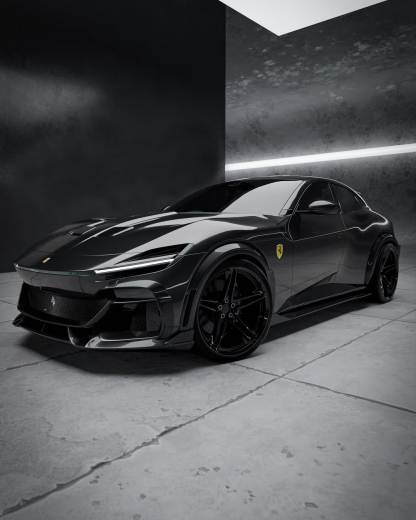 Ferrari Purosangue Ocean Design Style Dry Carbon Parts - styling view
