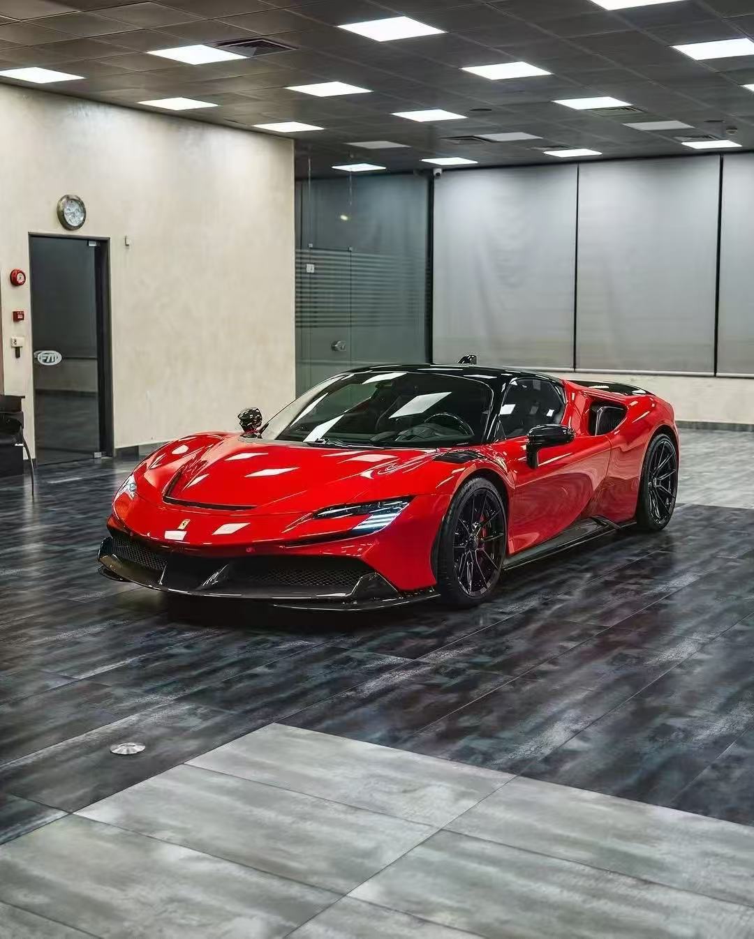Ferrari SF90 OEM Style Dry Carbon Parts - styling view