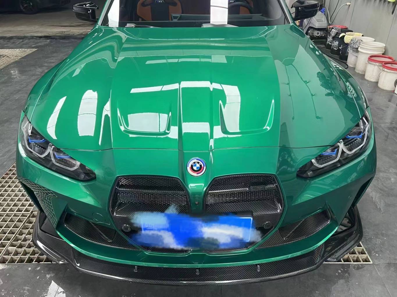 BMW G80 M3/G82 M4 Maxton MT Style Dry Carbon Parts - styling view