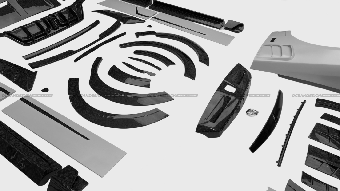 Rolls-Royce Cullinan MSY Style Dry Carbon Body Kit Configurations - styling view