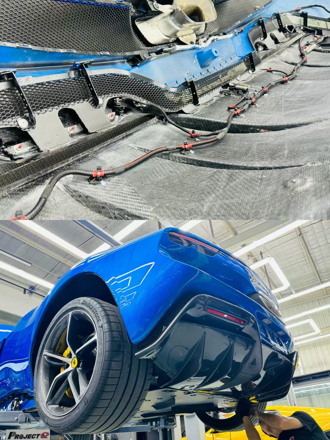 Ferrari 296 OEM Style Dry Carbon Parts - styling view