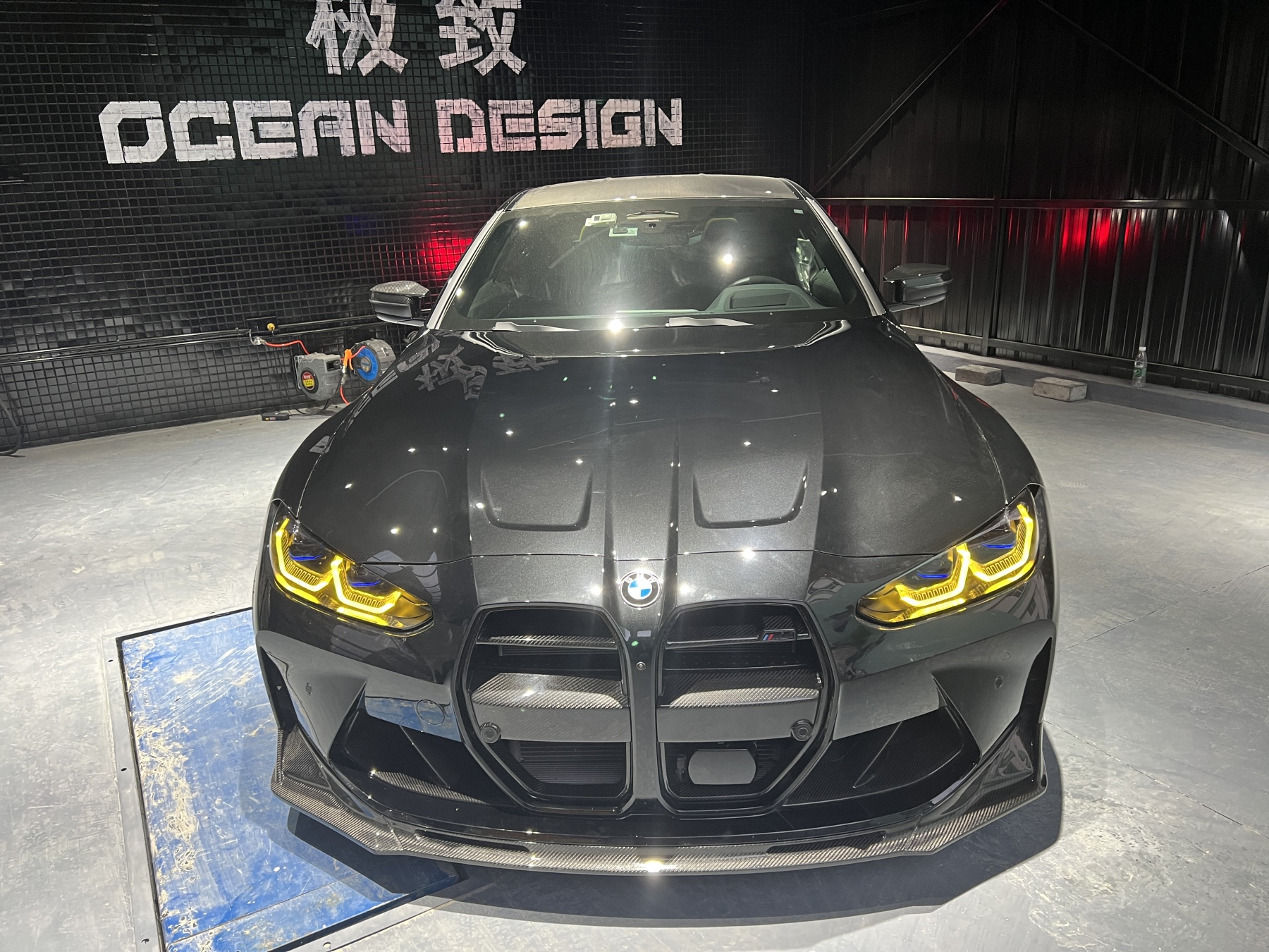 BMW G80 M3/G82 M4 V Style Dry Carbon Parts - styling view