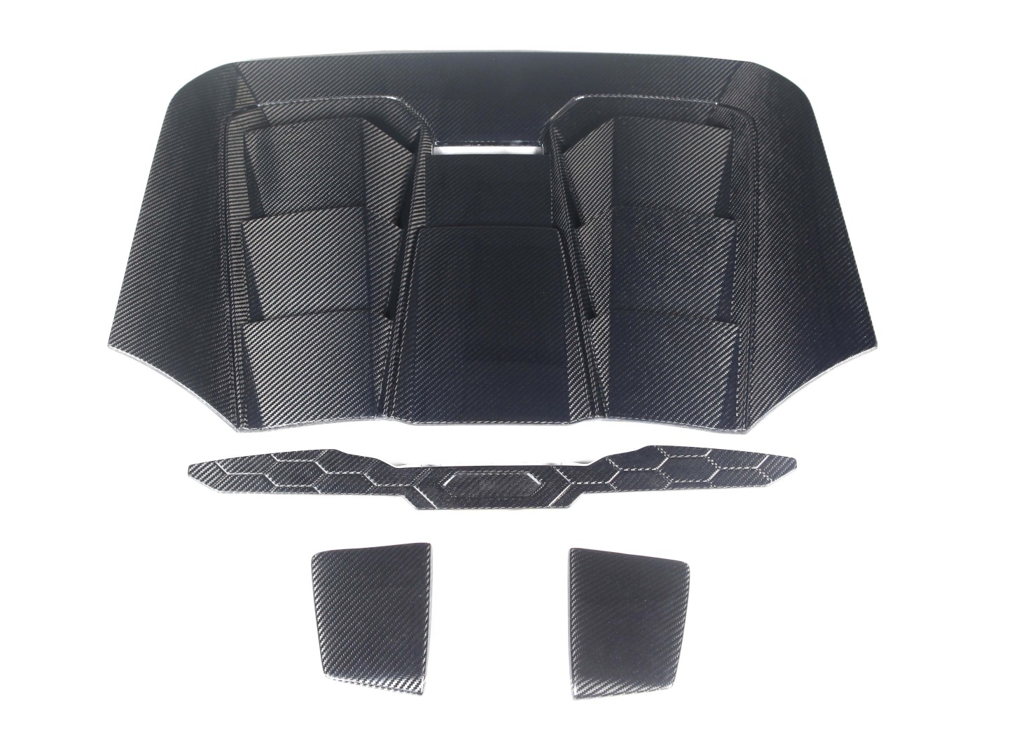 Lamborghini EVO Tecnice Style Plastic and Carbon Conversion Parts - styling reference for Rear Engine Cover - Dry Carbon