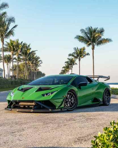 Lamborghini STO V Style Dry Carbon Parts - styling view