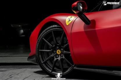 Ferrari 296 OEM Style Dry Carbon Parts - styling view