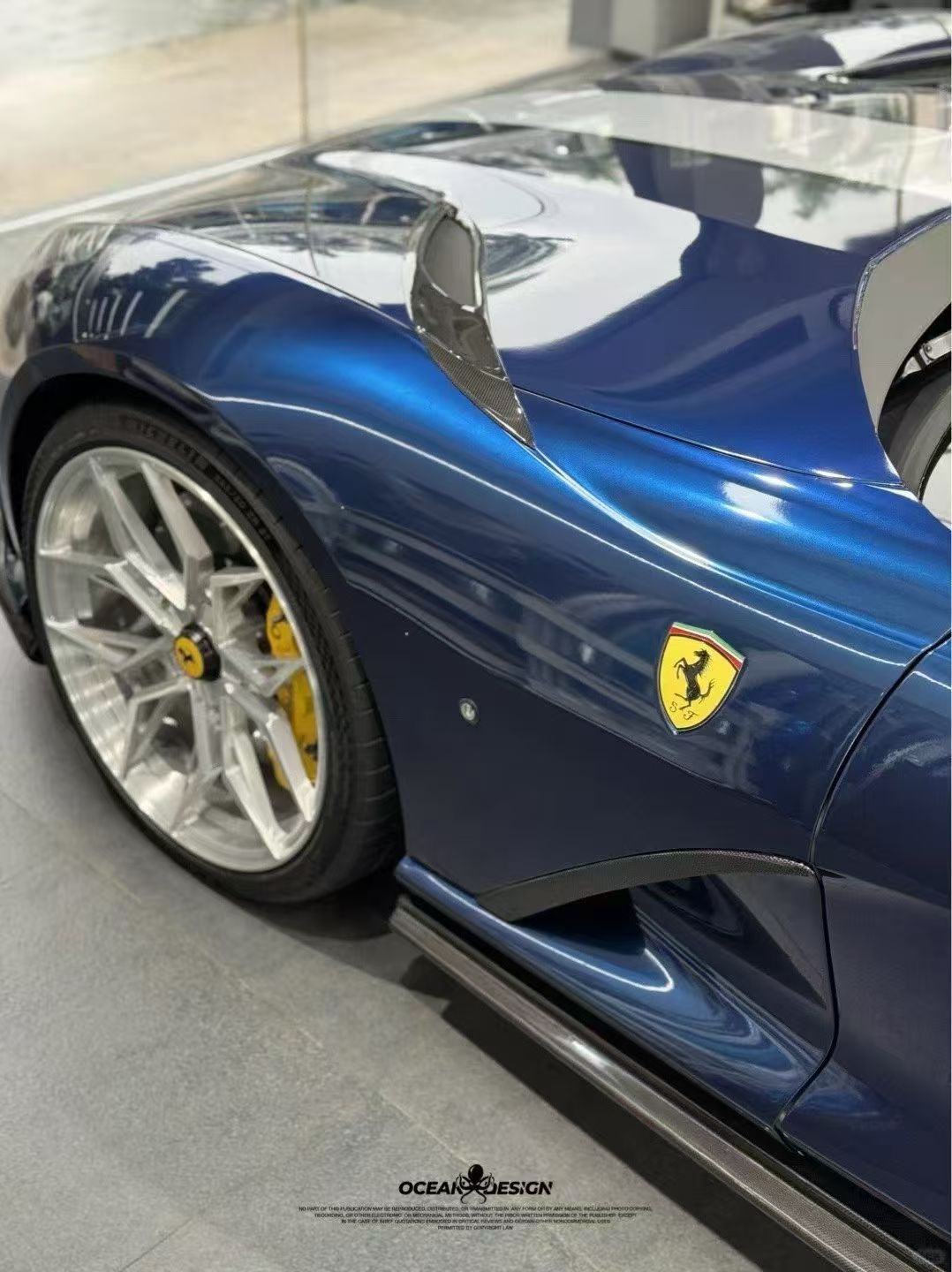 Ferrari 812 N Style Dry Carbon Parts - styling view