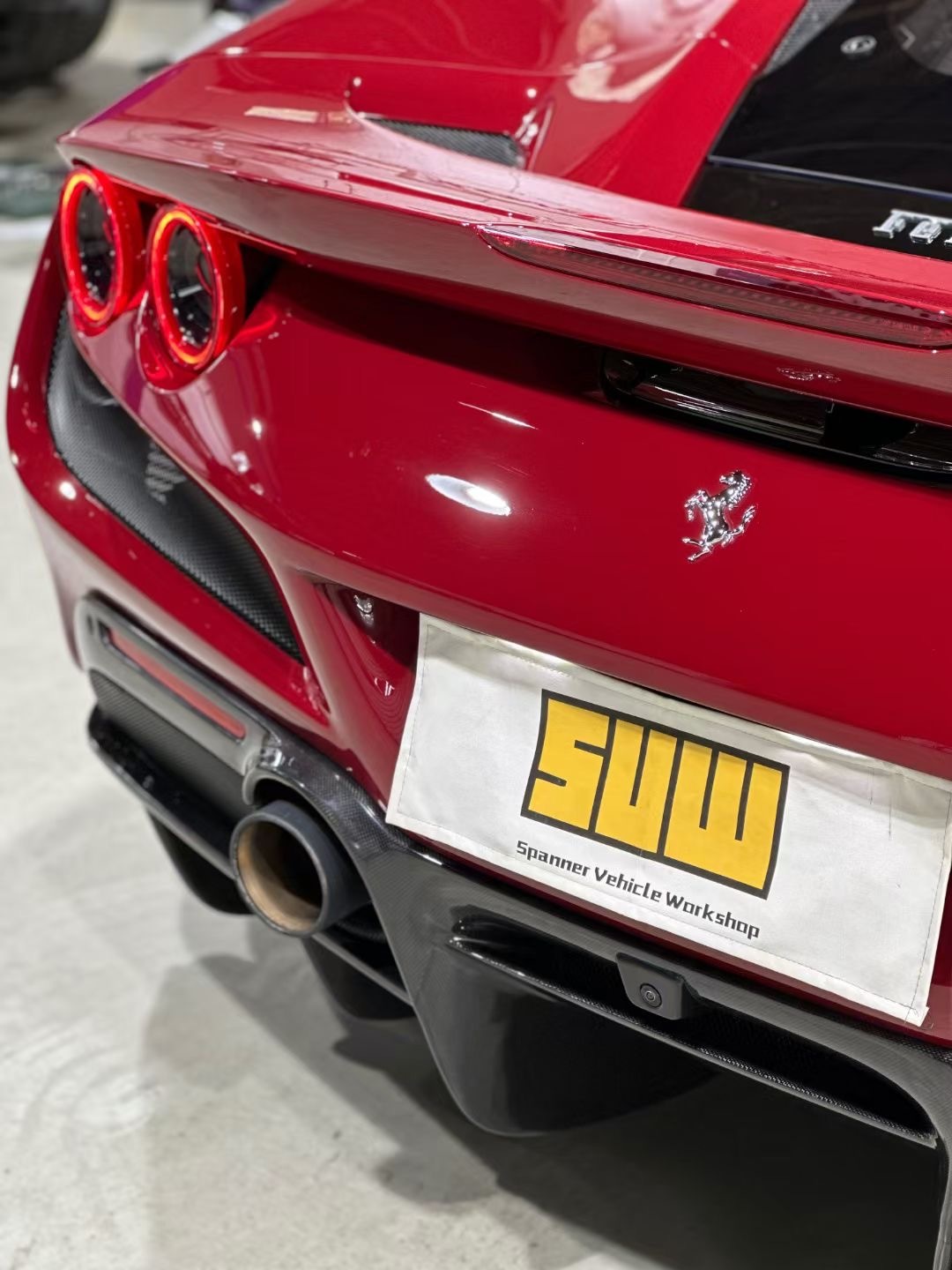 Ferrari F8 OEM Style Dry Carbon Parts - styling view