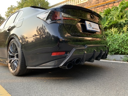Lexus GS F/GS200/GS300 TOM'S Style Carbon Parts - styling reference for Rear Corner Pieces